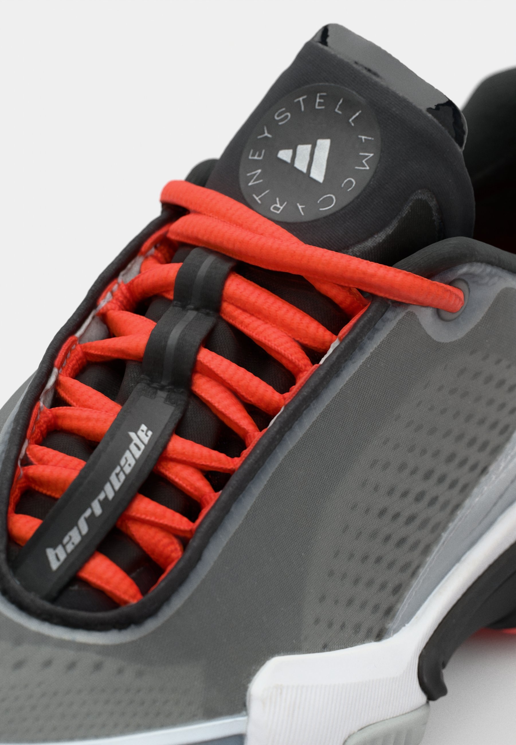 adidas Performance ASMC BARRICADE - Chaussures de tennis multicourts - Blanc/Gris anthracite/Orange universitaire