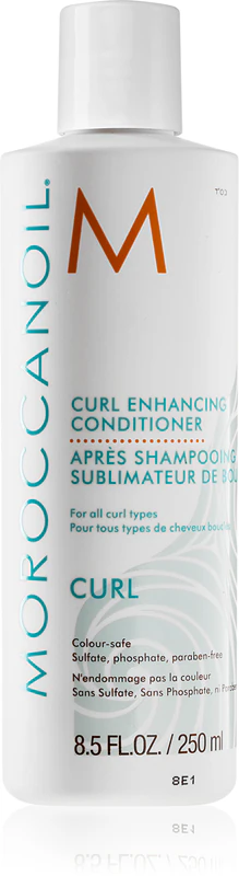Condicionador de limpeza e hidratação Moroccanoil Curl para cabelos ondulados e cacheados.