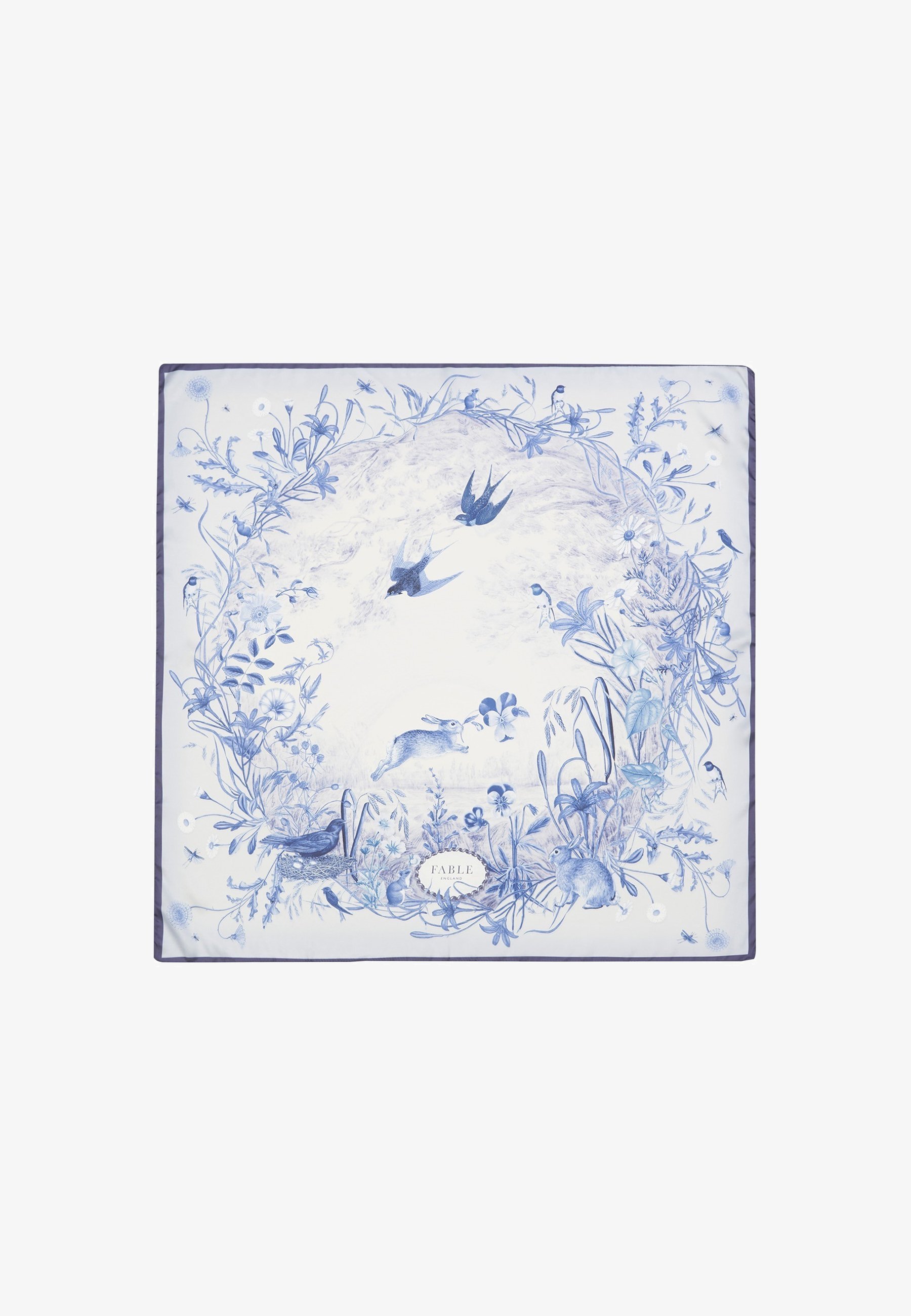 FABLE ENGLAND BUNNY BLUES NARRATIVE SQUARE - Schal - blau