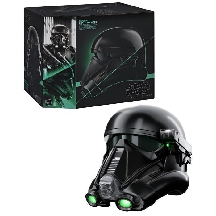 Casco elettronico premium da Death Trooper imperiale con LED avanzati, articolo per cosplay, età 14+, Star Wars The Black Series