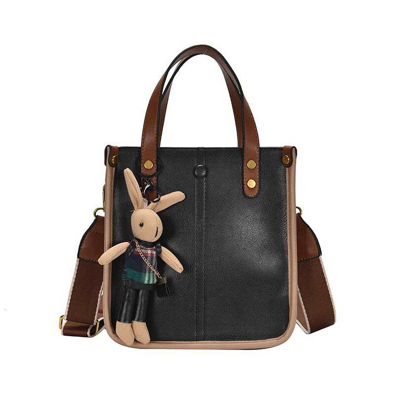 Borsa a tracolla alla moda con rivestimento a pannelli per donna Nuova decorazione a coniglio Borsa a tracolla per donna Borse quadrate WLHB2100