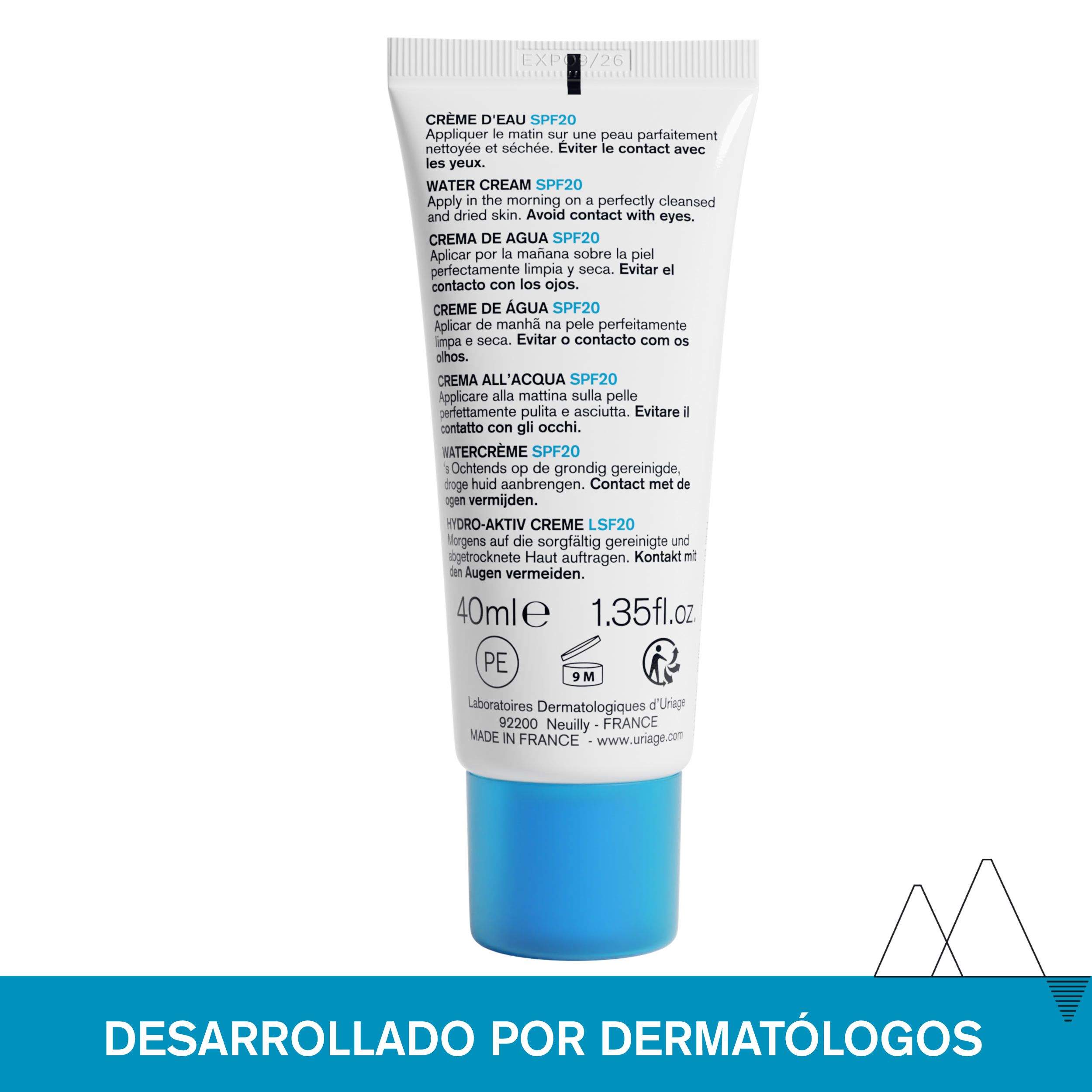 Eau Thermal Light Water krema SPF20 Hidratantne kreme za lice iz ljekarne