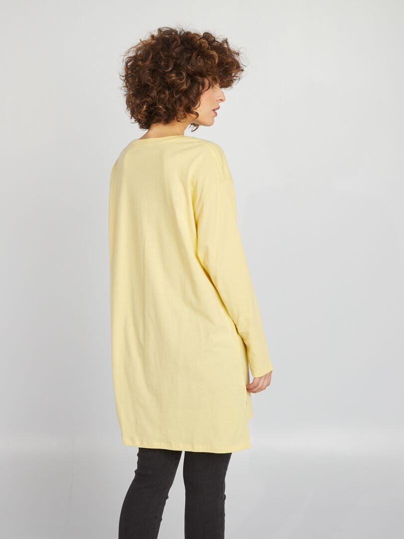 Camiseta comprida - AMARELA