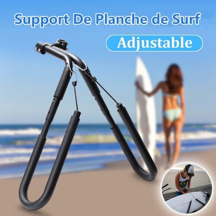Soporte para tablas de surf para bicicletas - Negro - Compatible con la mayoría de los modelos de bicicleta