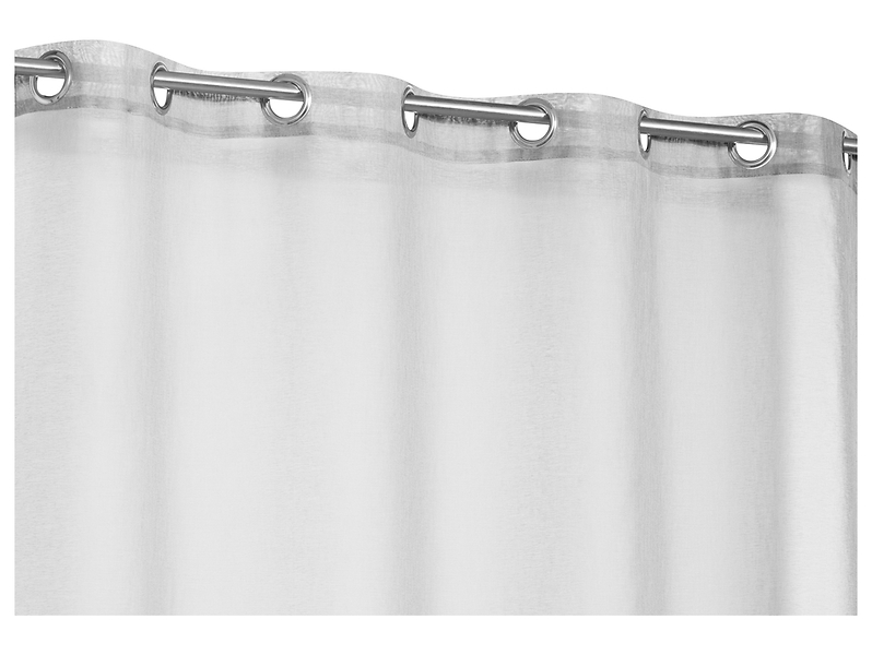Firana Zephyr 140x240 cm kółka biała