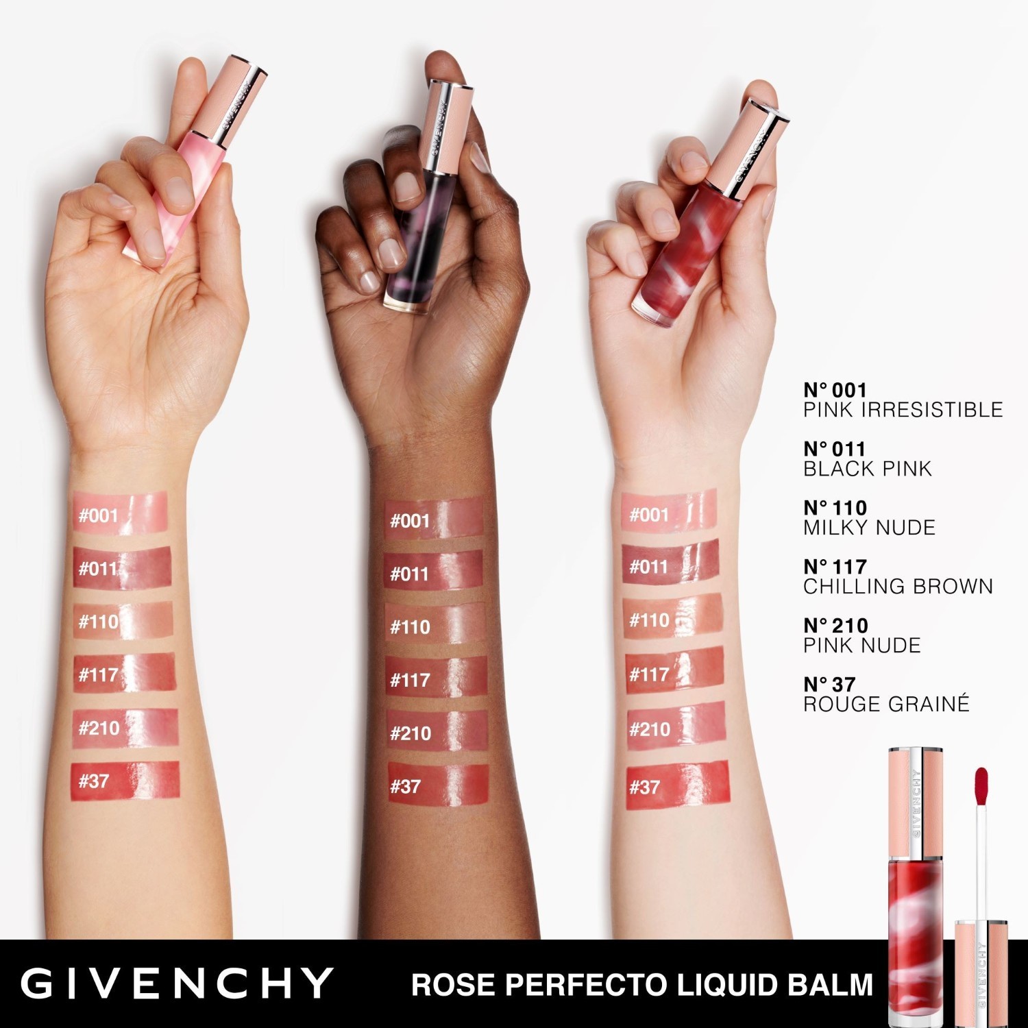 Givenchy balzam za usne Rose Perfecto Le Rose Perfecto tečni balzam za usne - 6 ml