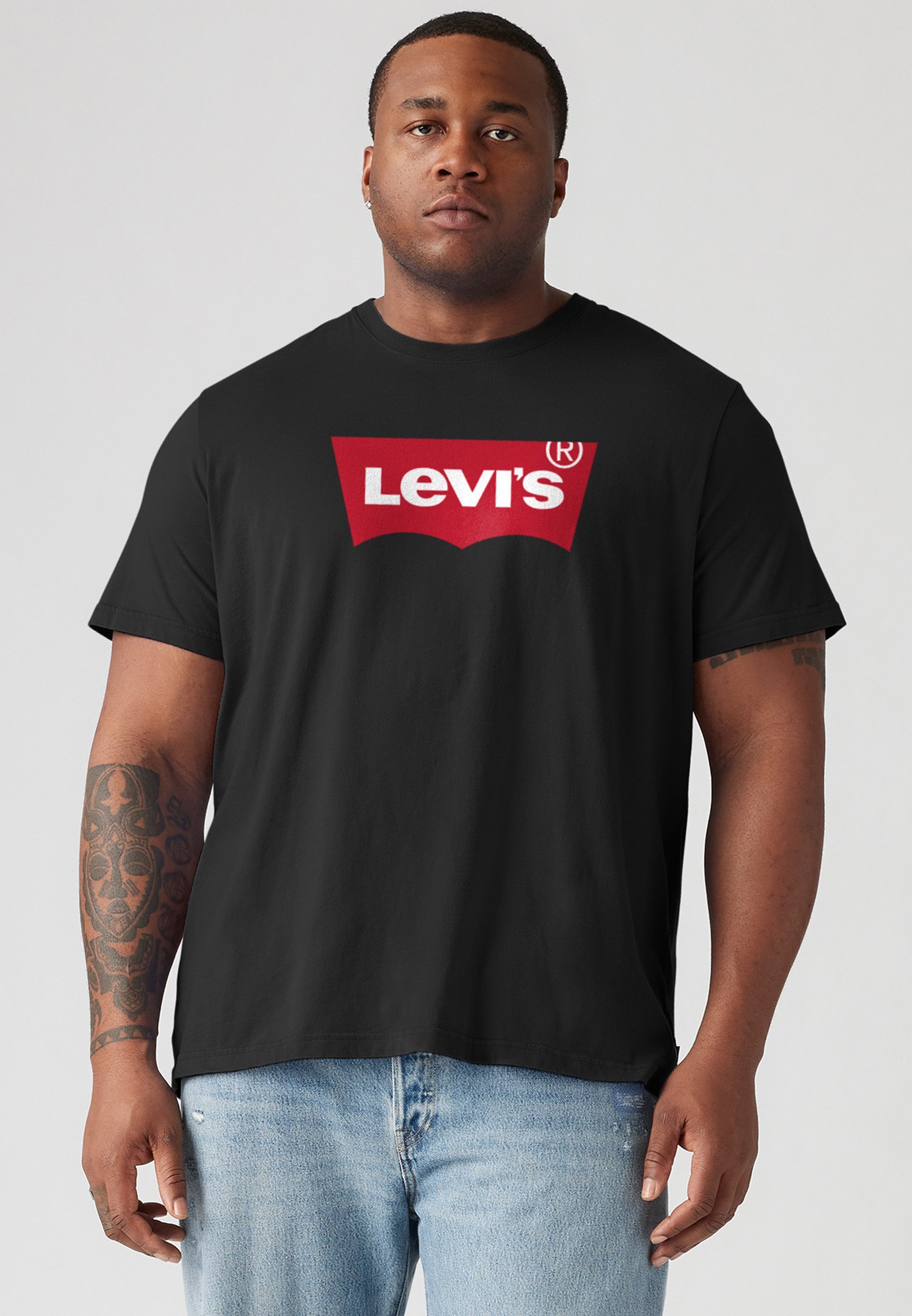 Levi's® Plus GRAPHIC TEE - T-shirt met print - mineraalzwart