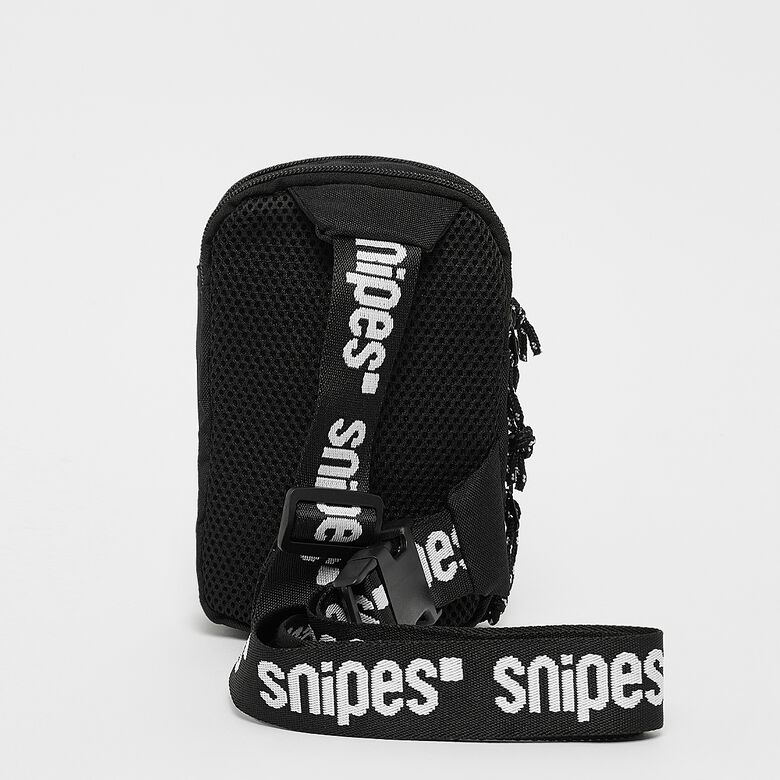 Borsa a tracolla piccola con logo base in gomma e cinturino jacquard