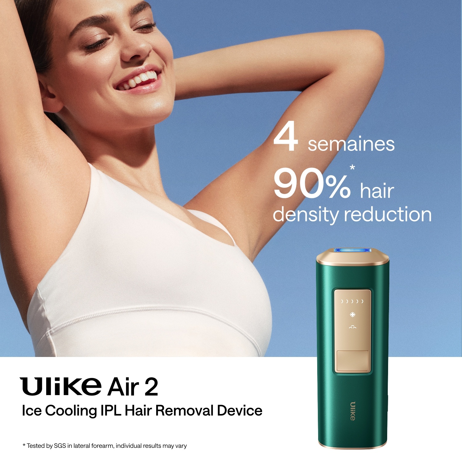 ULIKE Air2 Green IPL plaukų šalinimo prietaisas - 1 vnt.