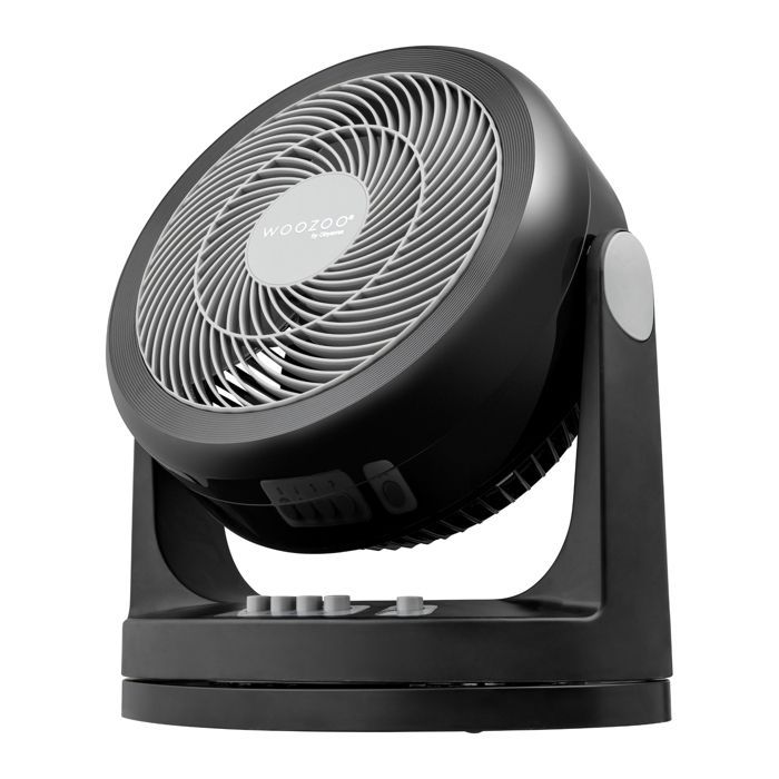 Ventilador de mesa Iris Ohyama, silencioso, potente y portátil, 33 m², PCF-HM23, negro