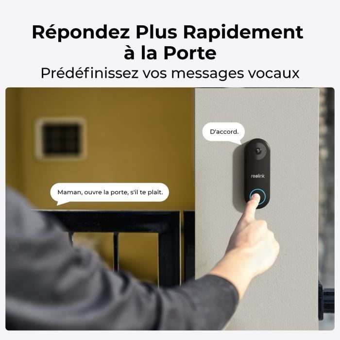 Intercom - REOLINK - D340W - Zwart