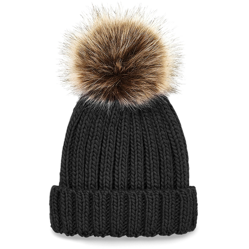  Chapéu infantil grosso Beechfield com pompom