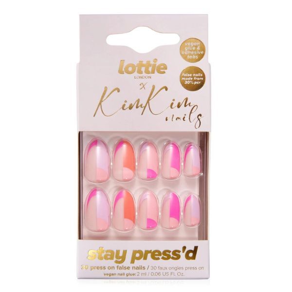 Lottie London X Kimkim Stay Press On Nails Petrecere la Cartier