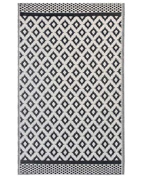 Dywan zewnętrzny na taras 120x180 cm czarny