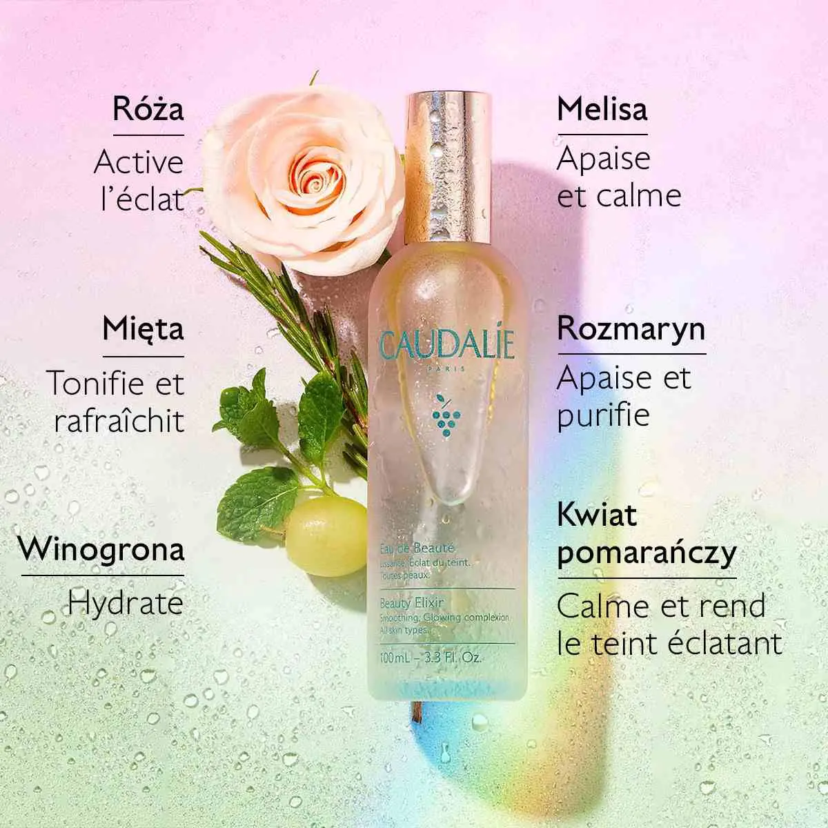 Caudalie Beauty Elixir Mgiełka do twarzy, 100 ml