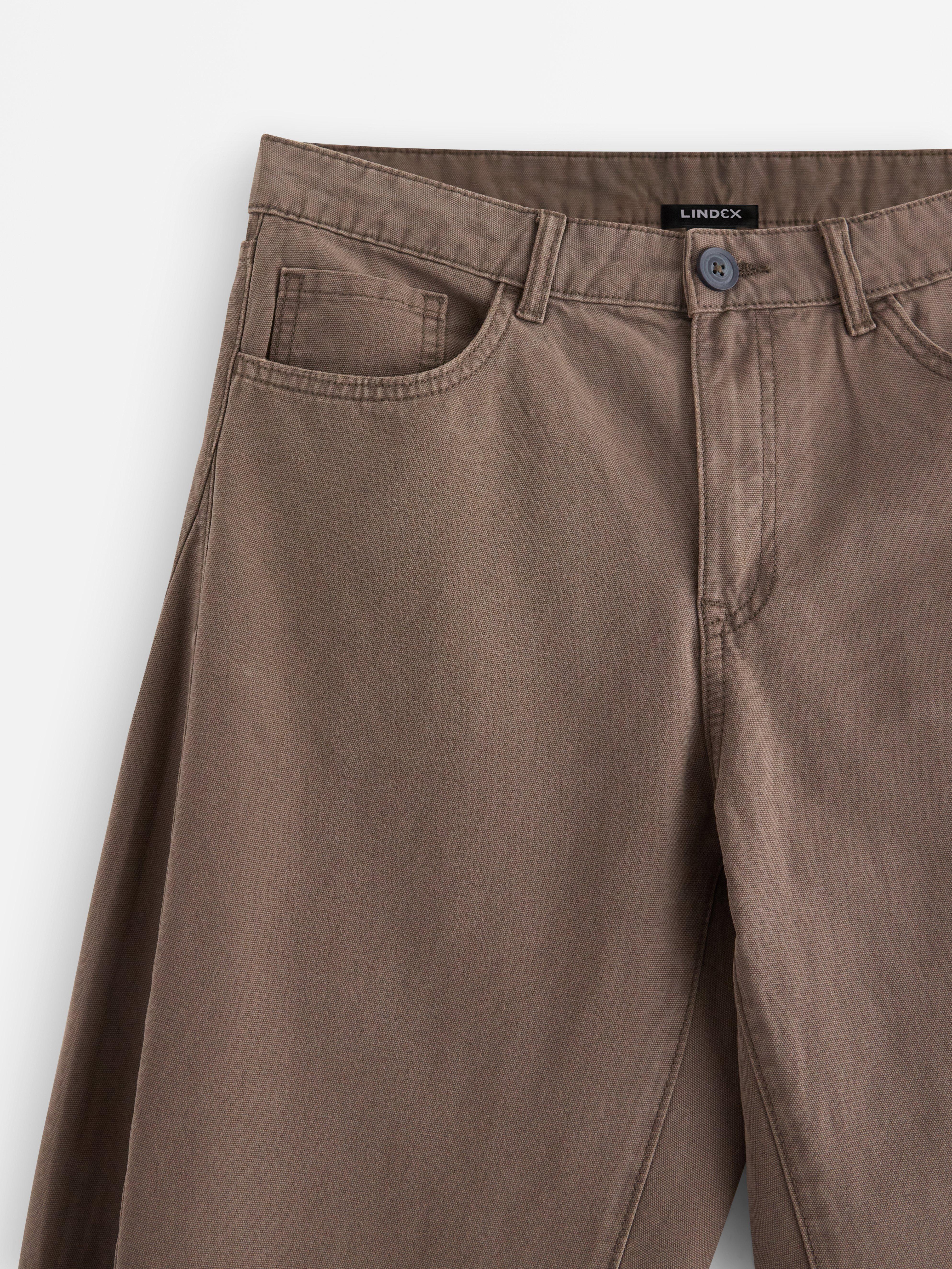 Pantalones BARREL marrones