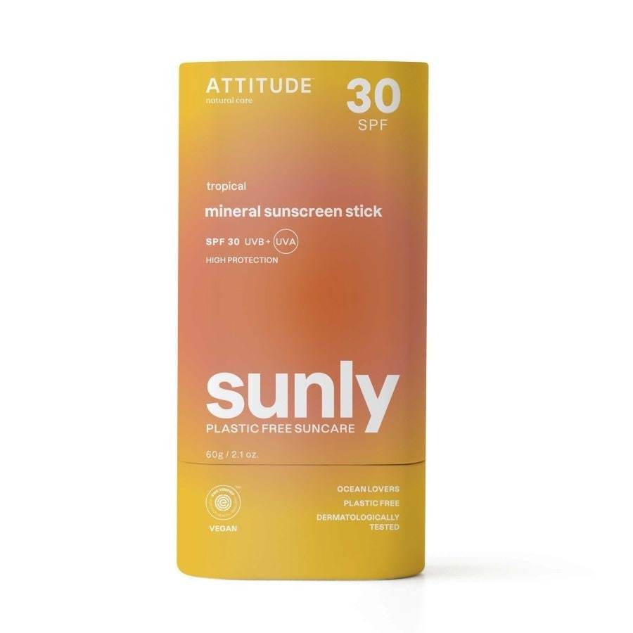 Attitude Sun Sun SUNLY mineralna krema za sončenje v stiku SPF 30 Tropical - 60 g