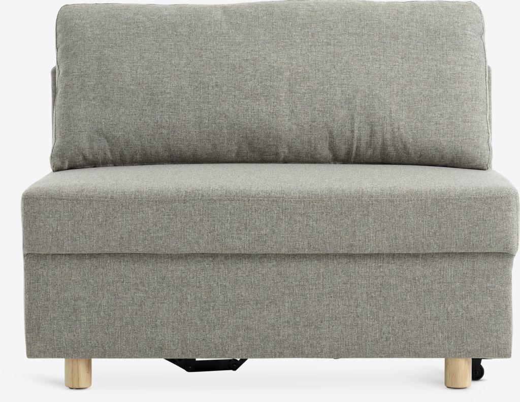 OLSTRUP 1,5 vietos sofa-lova, pilkas/ąžuolinis audinys