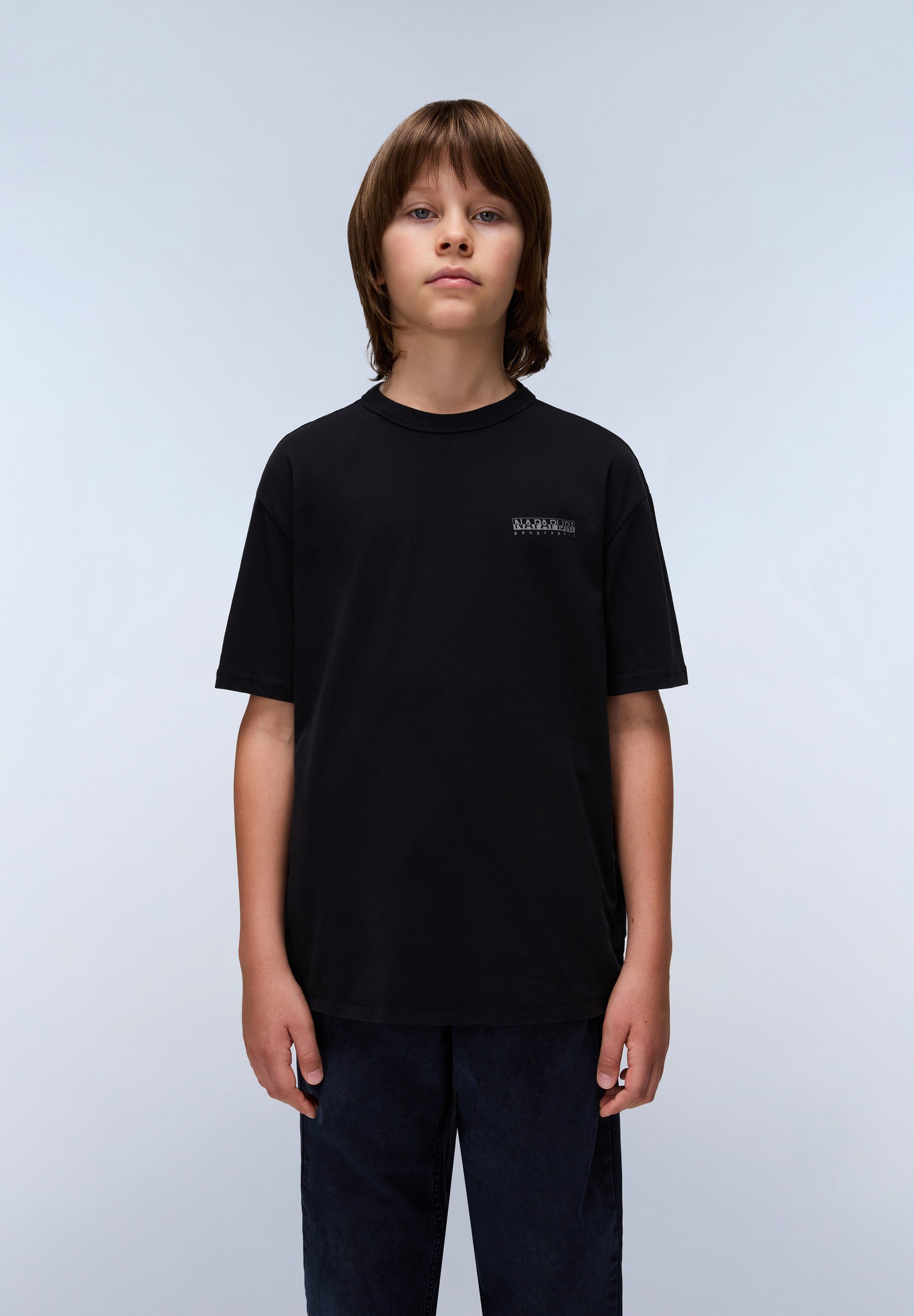 Napapijri UNISEXE - T-shirt imprimé - beauté noire
