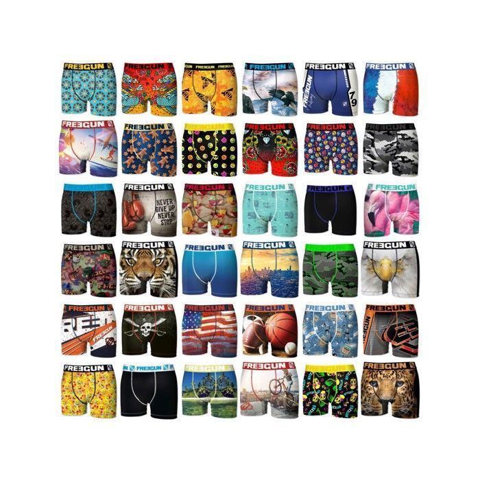 Freegun Surprise Microfiber Boxers, 5-Pack for Men