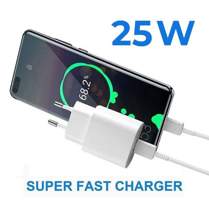 Cargador rápido USB-C de 25 W + cable USB-C a USB-C para Samsung Galaxy A25 5G de 6,5