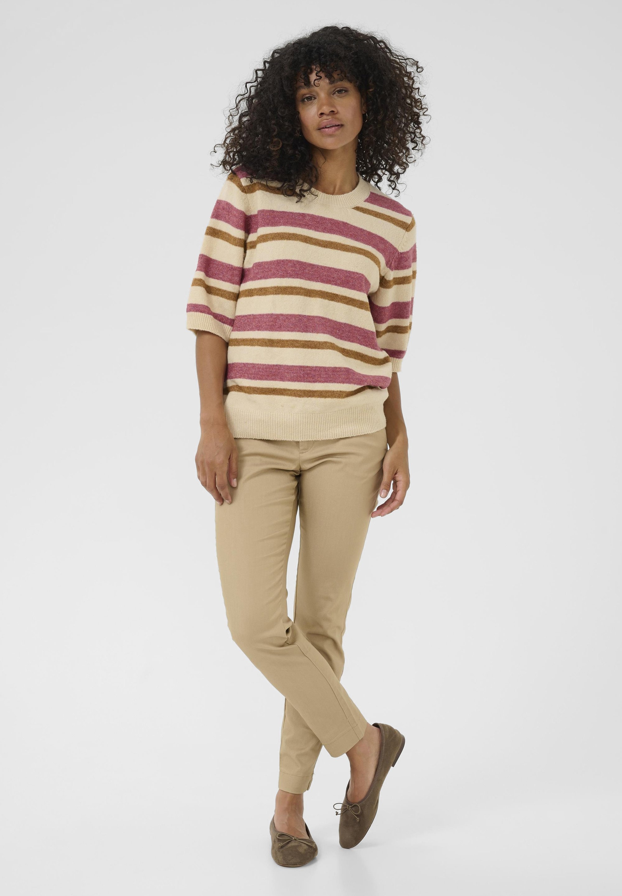 Bon'A Parte BPWONDA - T-shirt imprimé - nature woodrose stripe