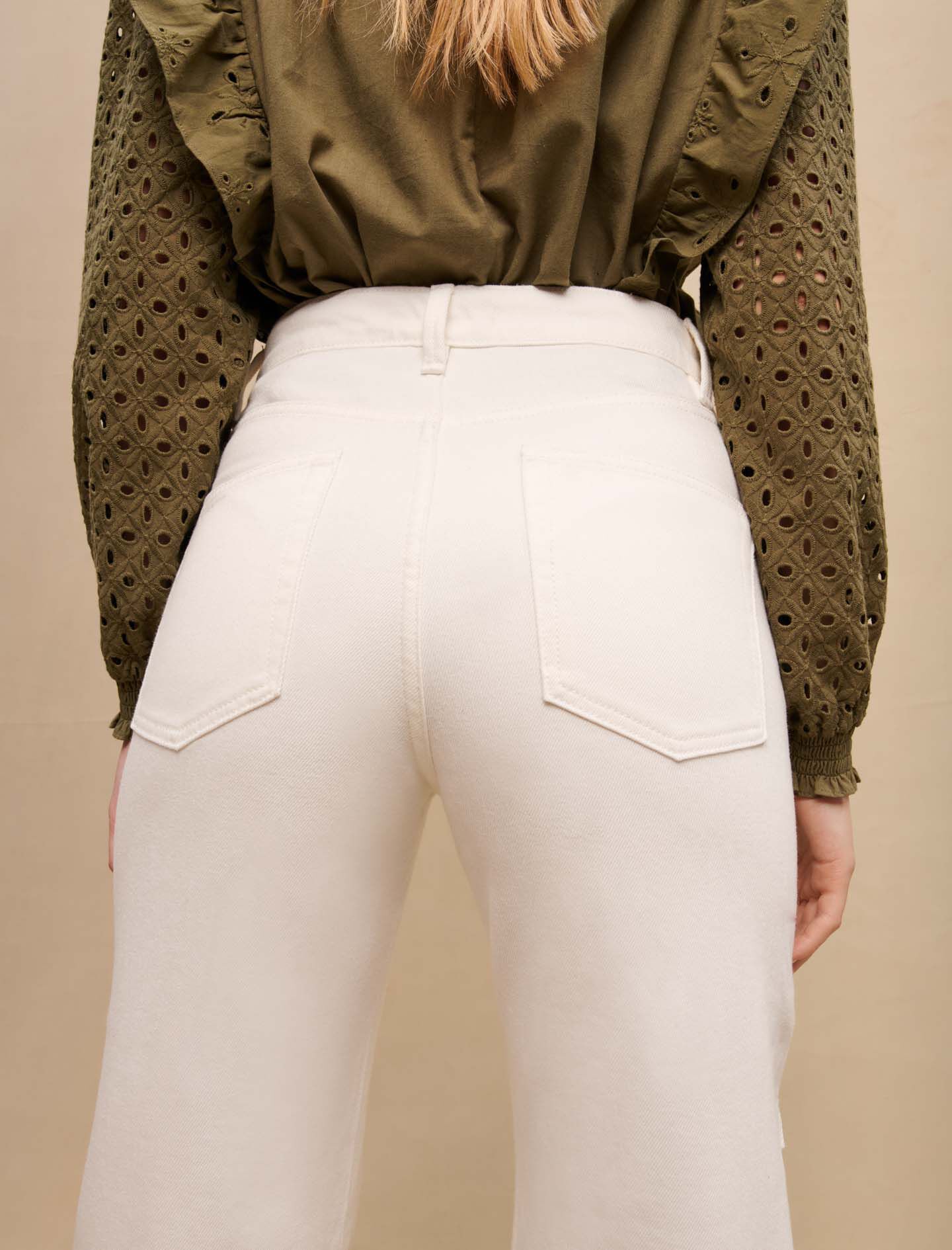 Cargo jeans - Wit