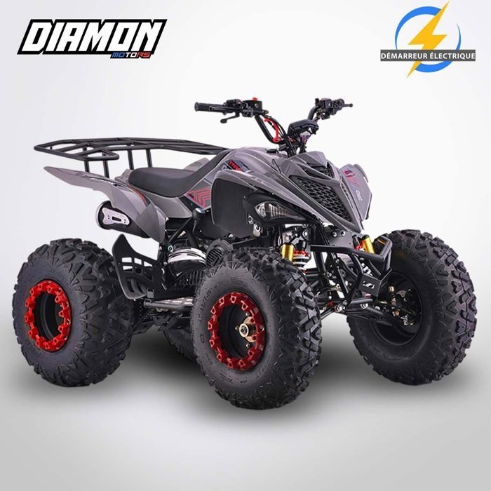 Quad TYPHON 200cc rojo para niños y adolescentes - DIAMON MOTORS - Transmisión automática CVT - No apto para circular en carretera