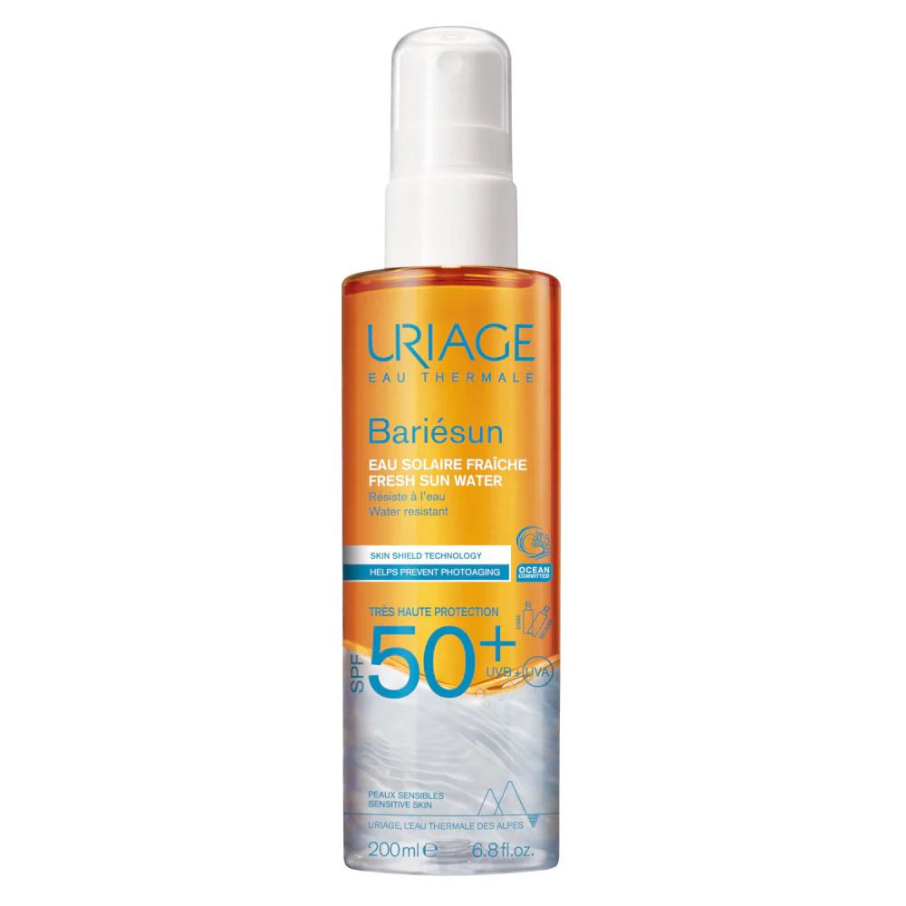 BARIESUN Acqua Solare Fresca Spf50+ - Spray solare corpo alta prot., Solare viso alta prot., Trattamento Protezione Solare Capelli