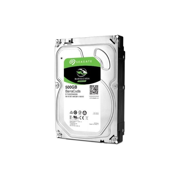 SEAGATE - Disco rigido interno - BarraCuda - 500 GB - 7200 RPM - 3,5