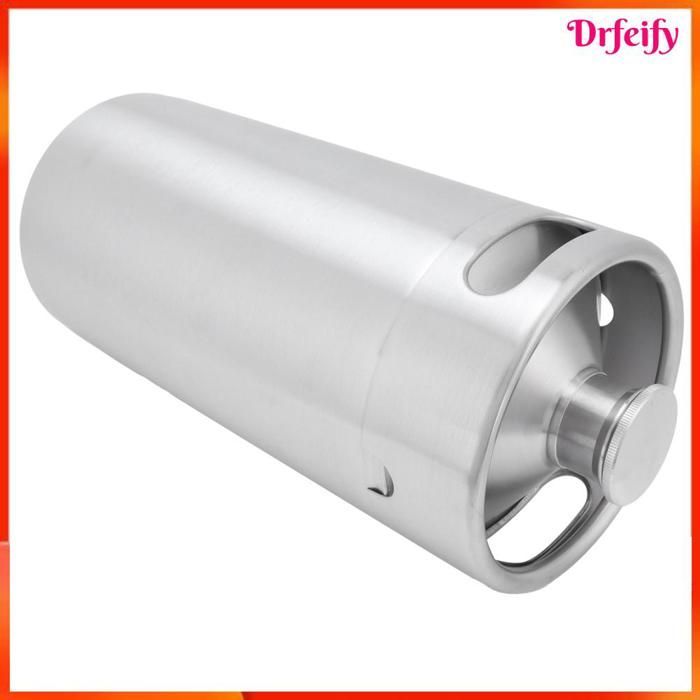 Barril de cerveza Akozon √Barril de cerveza miniatura de acero inoxidable de 3,6 L con tapa, ideal para electrodomésticos.