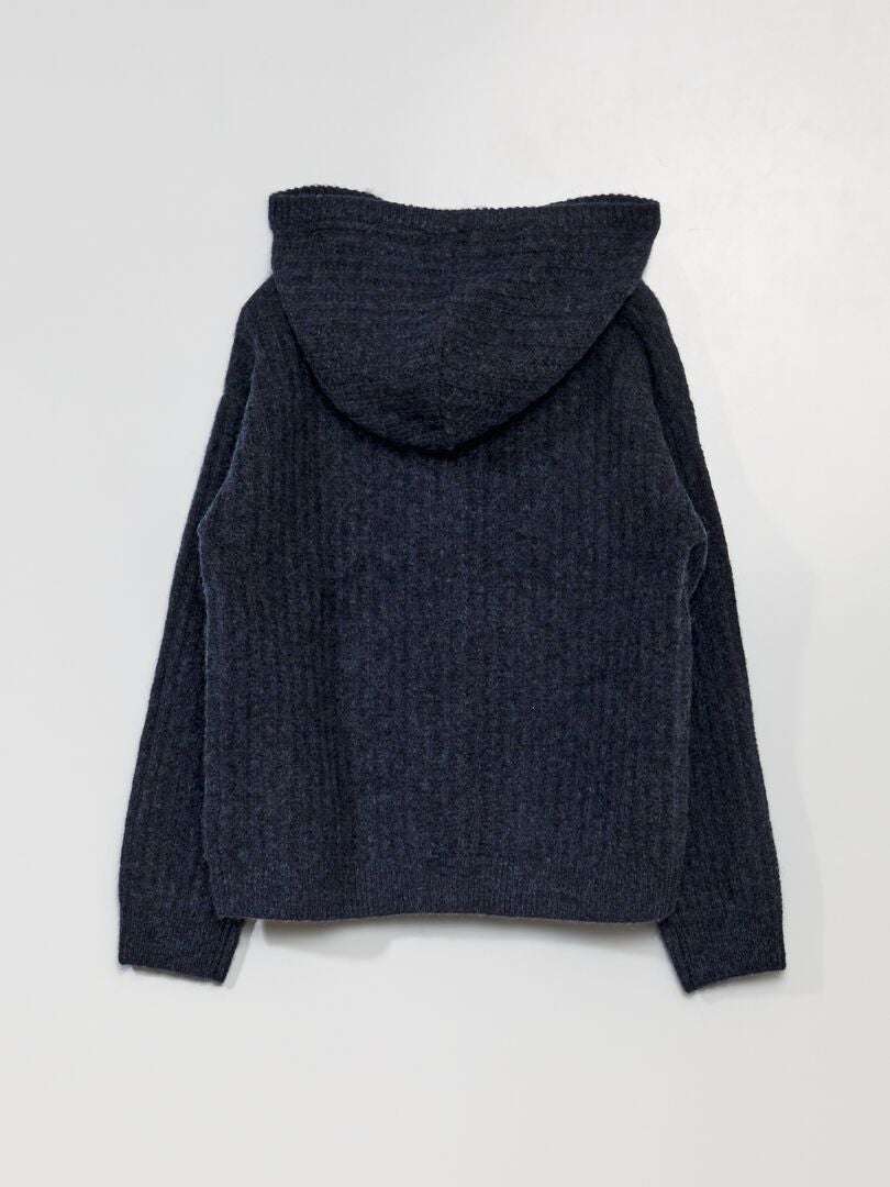 Gebreid vest - BLAUW