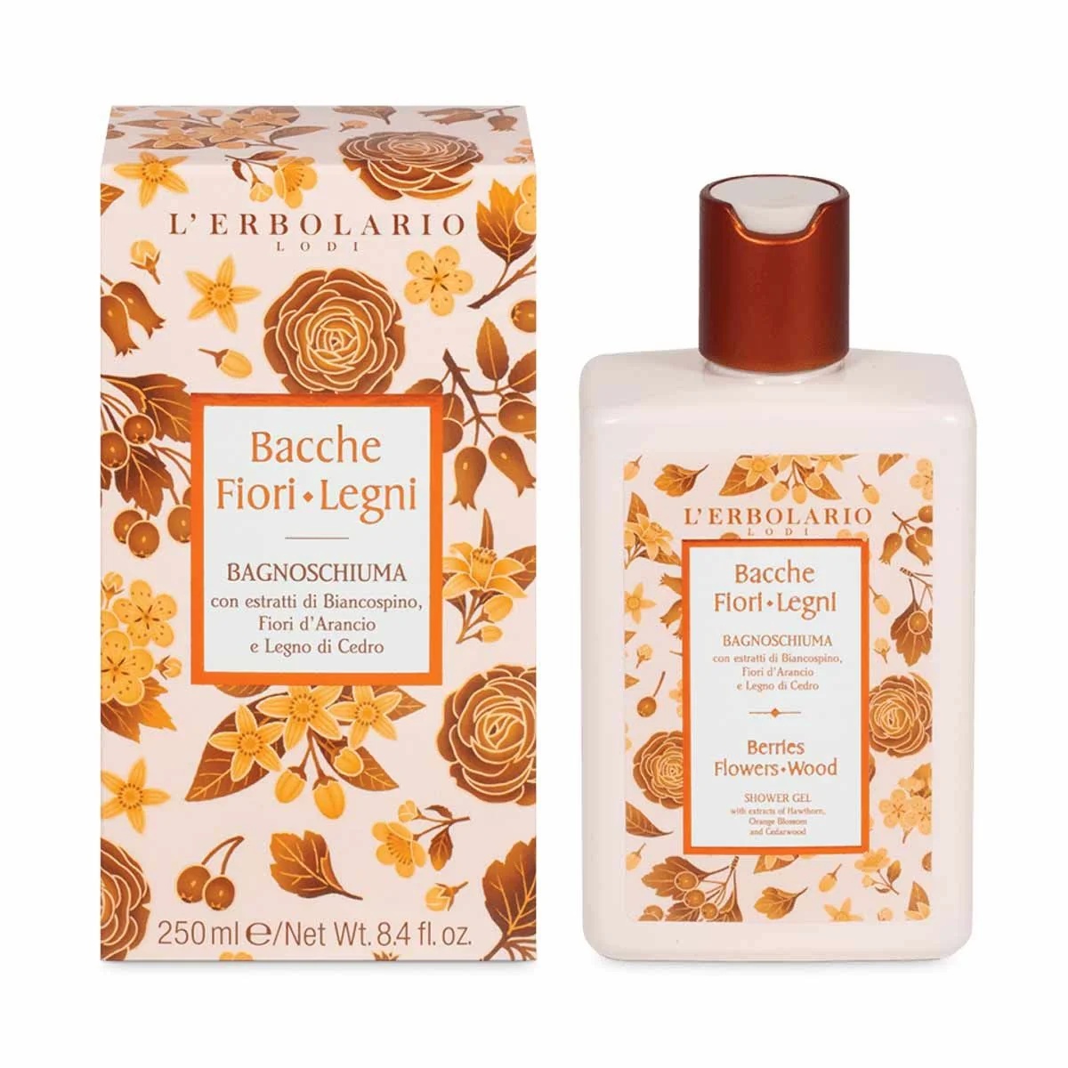 Gel de ducha L'ERBOLARIO L'Erbolario Bayas, flores y bosques 250 ml Relajante y tonificante