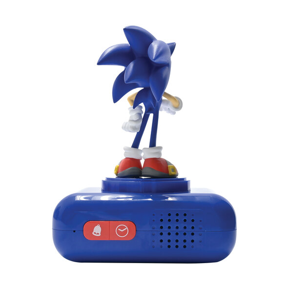 Sonic digital children's alarm clock with 3D night light figure