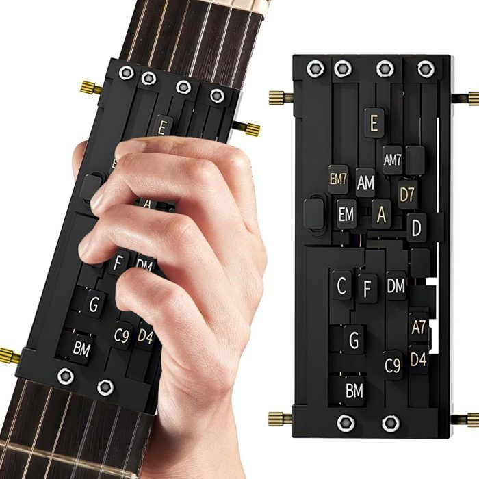 Set di accordatori per chitarra, strumento per premere accordi, attrezzo per allenare gli accordi, accessori per chitarra