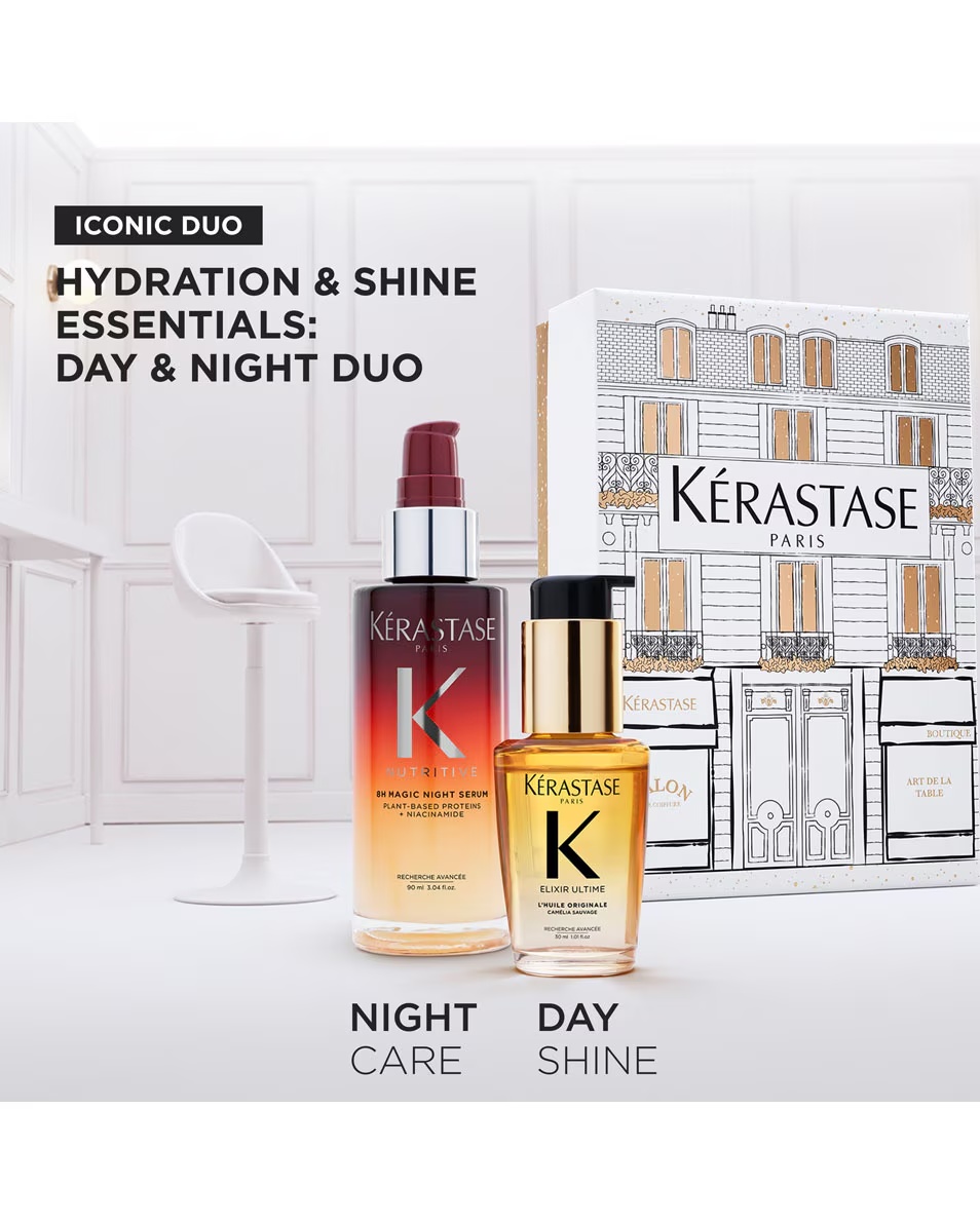 KÉRASTASE Nutritive & Elixir Ultime Ser de ulei și noapte în ediție limitată pentru toate tipurile de păr