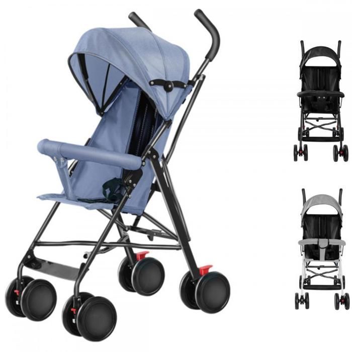 MIPAN - Stroller - Combination Stroller - With Rain Cover + Mosquito Net - Maximum Load Capacity: 30 kg - Blue