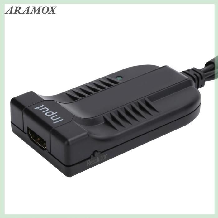 ARAMOX Convertisseur compatible HDMI vers YPBPR Convertisseur vers YPBPR, Adaptateur Vidéo Composante RGB video videoprojecteur