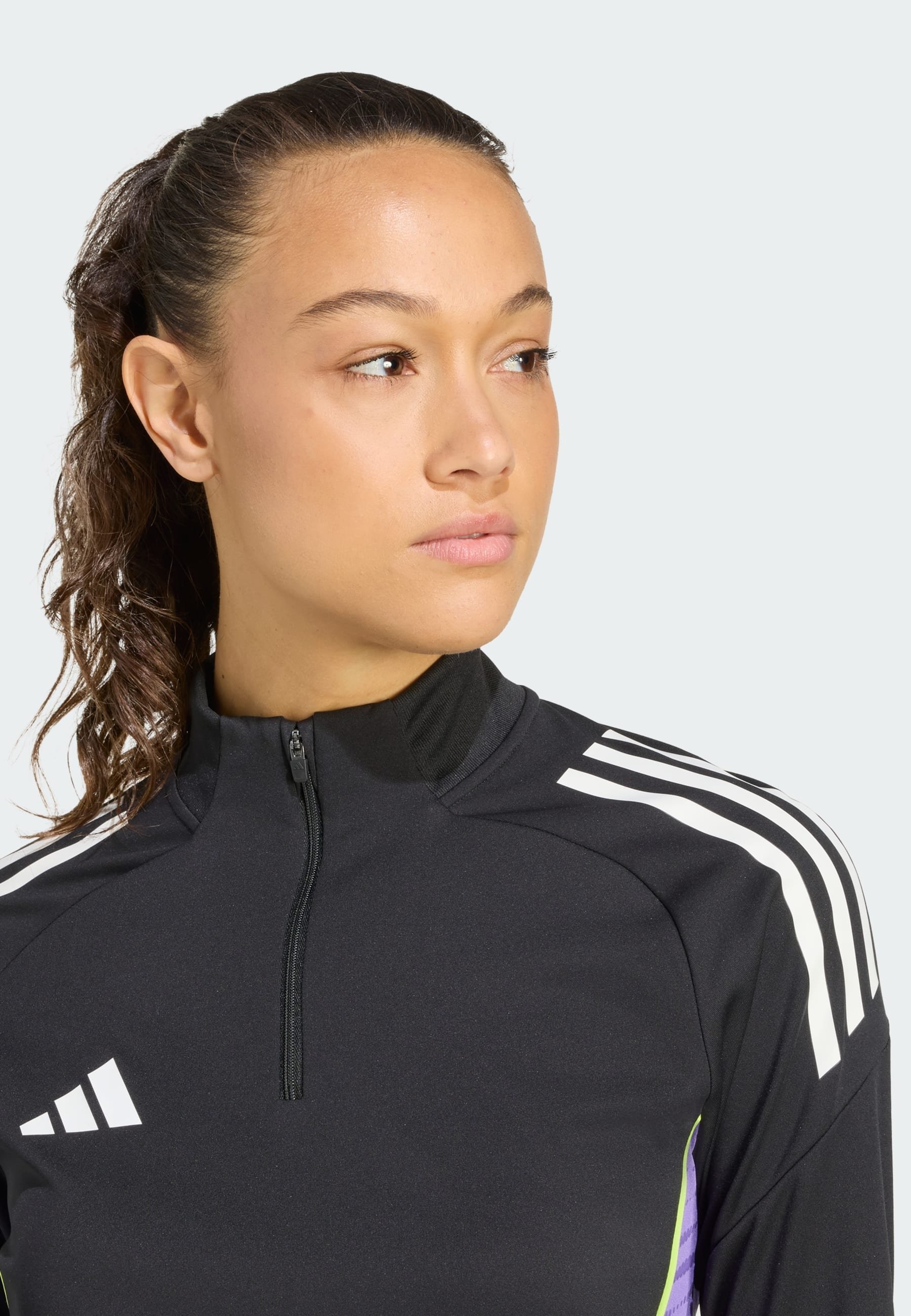 adidas Performance TIRO25C - Top met lange mouwen - zwart paars rush