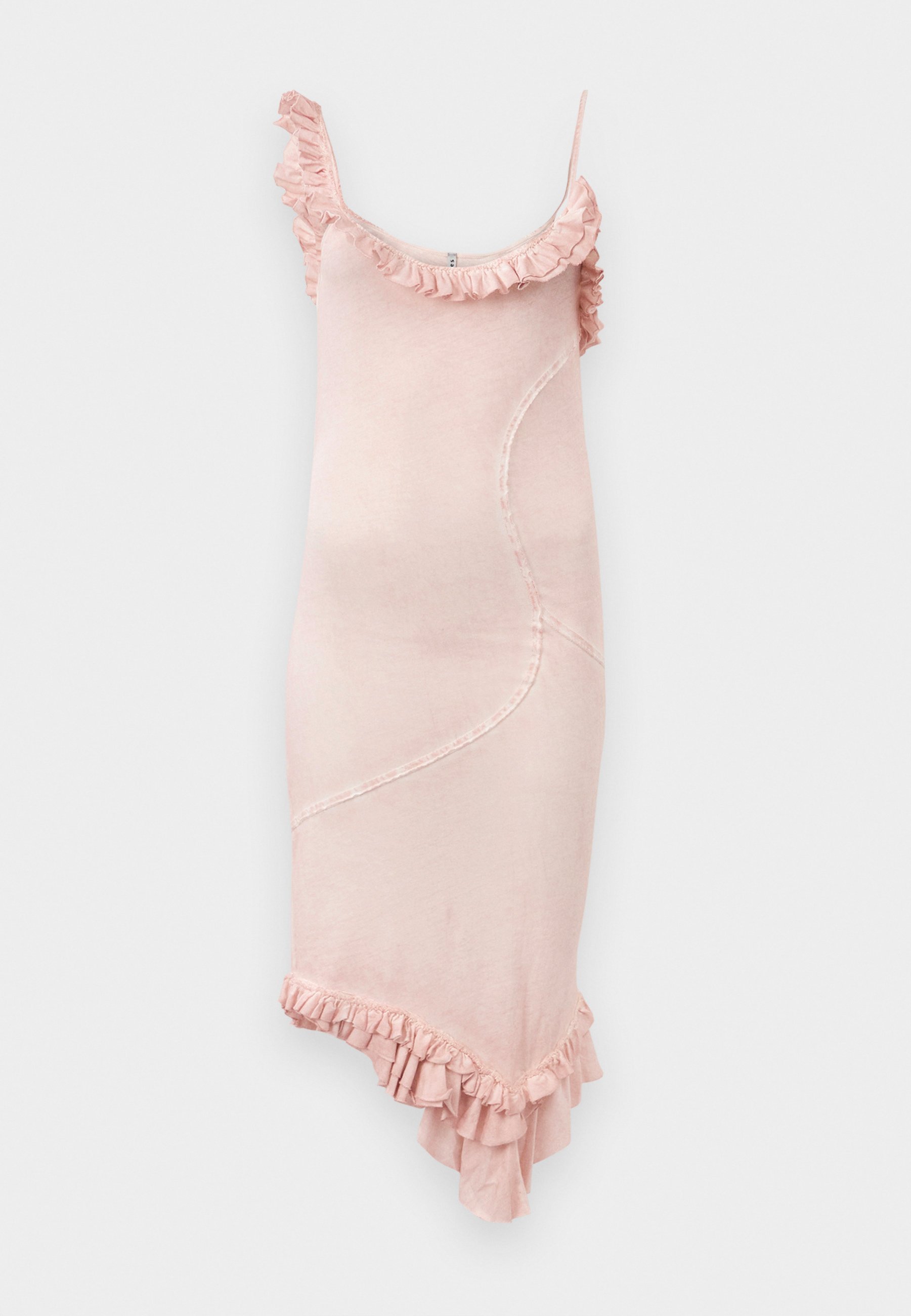 Ioannes RUFFLE MINI JURK - Dagjurk - roze kwarts