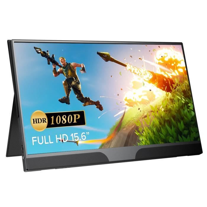 Eviciv B15 draagbare monitor - 15,6 inch draagbare monitor - 1200:1 contrastverhouding - 100% sRGB Full HD voor gaming - Zwart