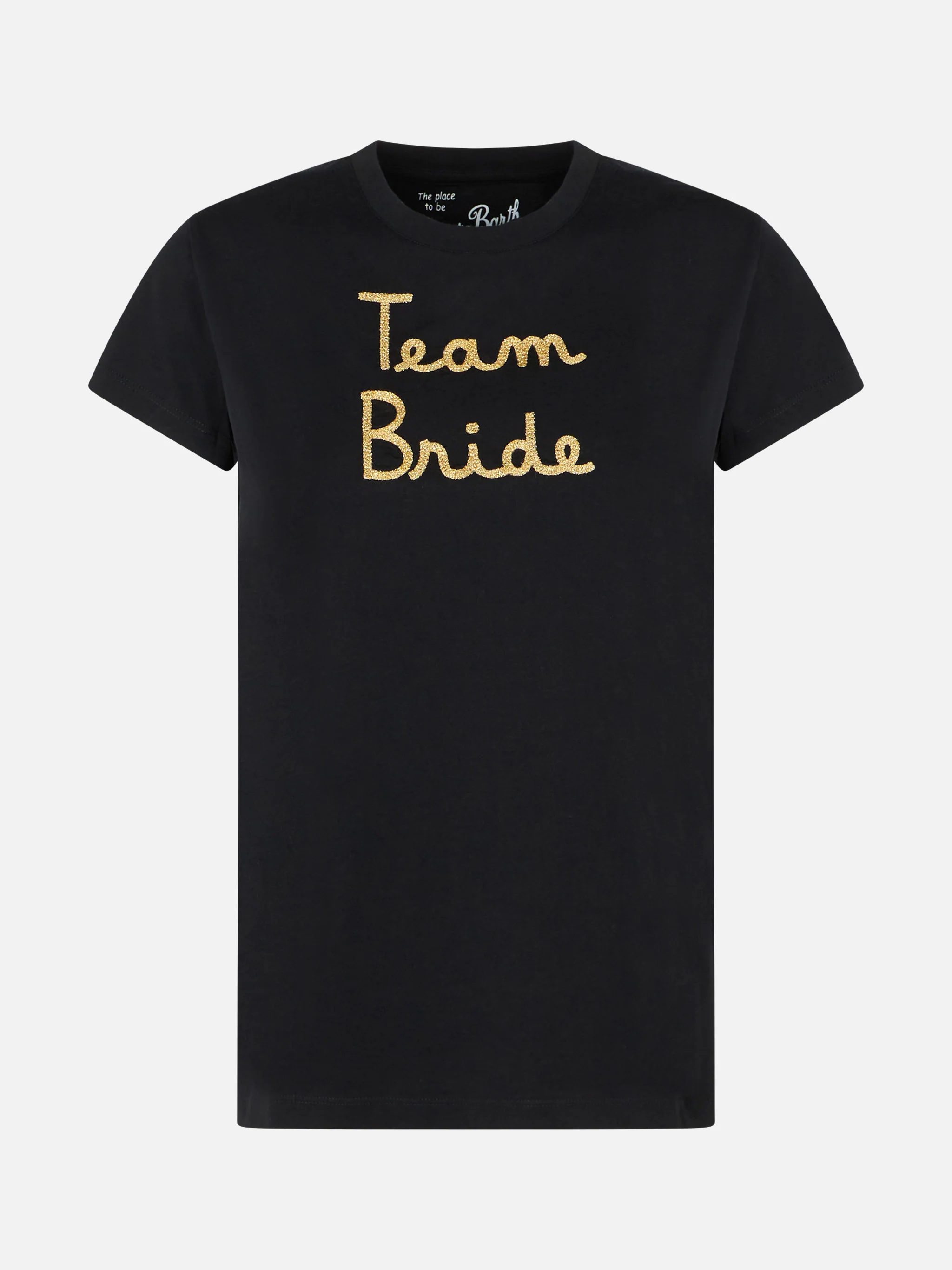 Dames katoenen T-shirt met borduurwerk