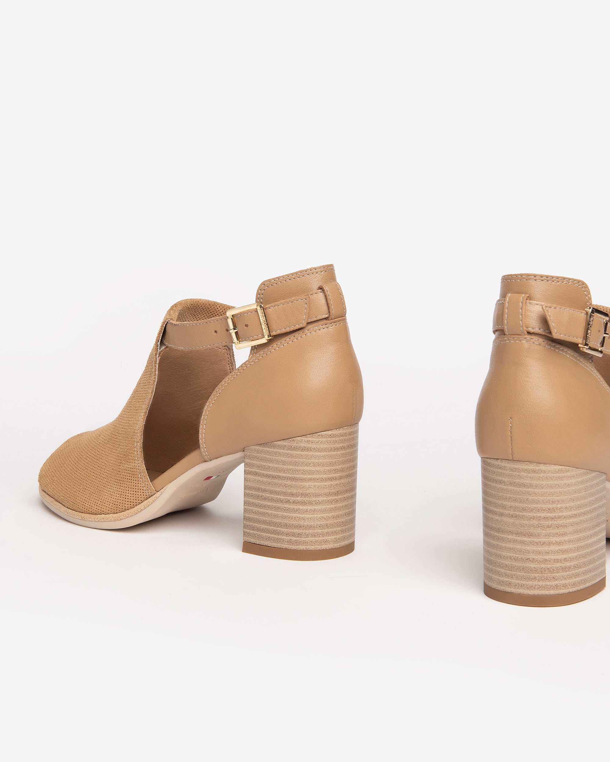  Damen-Ankle-Boots aus Leder und Wildleder