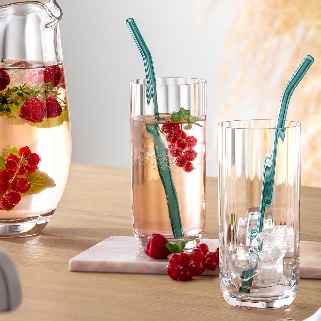Villeroy & Boch stikla dzērienu glāzes, 4 gab. komplekts, Rose Garden - 1 gab.