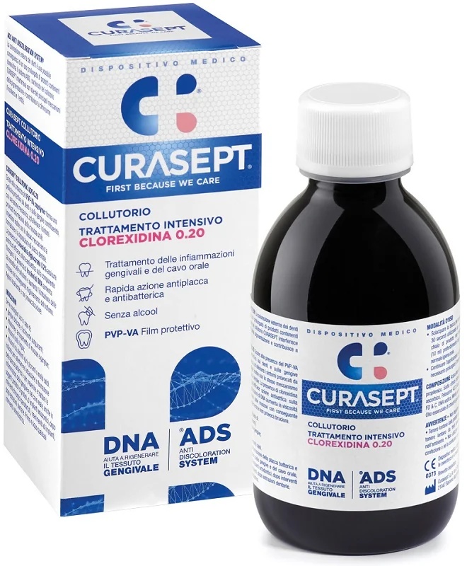 CURASEPT Curasept Mondspoeling 200 ml Intensieve Behandeling Chloorhexidine 0,20