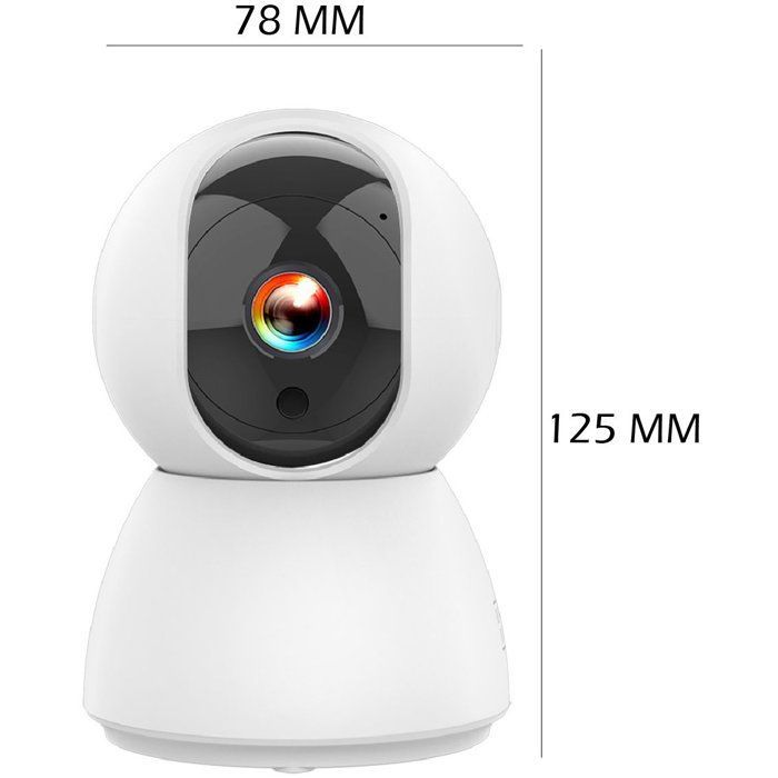 Bedrade binnencamera - KYF - Draaibaar - Full HD - 4MP Gemotoriseerde P/T - Ingebouwde sirene