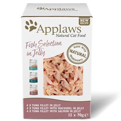 Applaws Adult Mixed Pack Cat Pouches in Jelly 70g