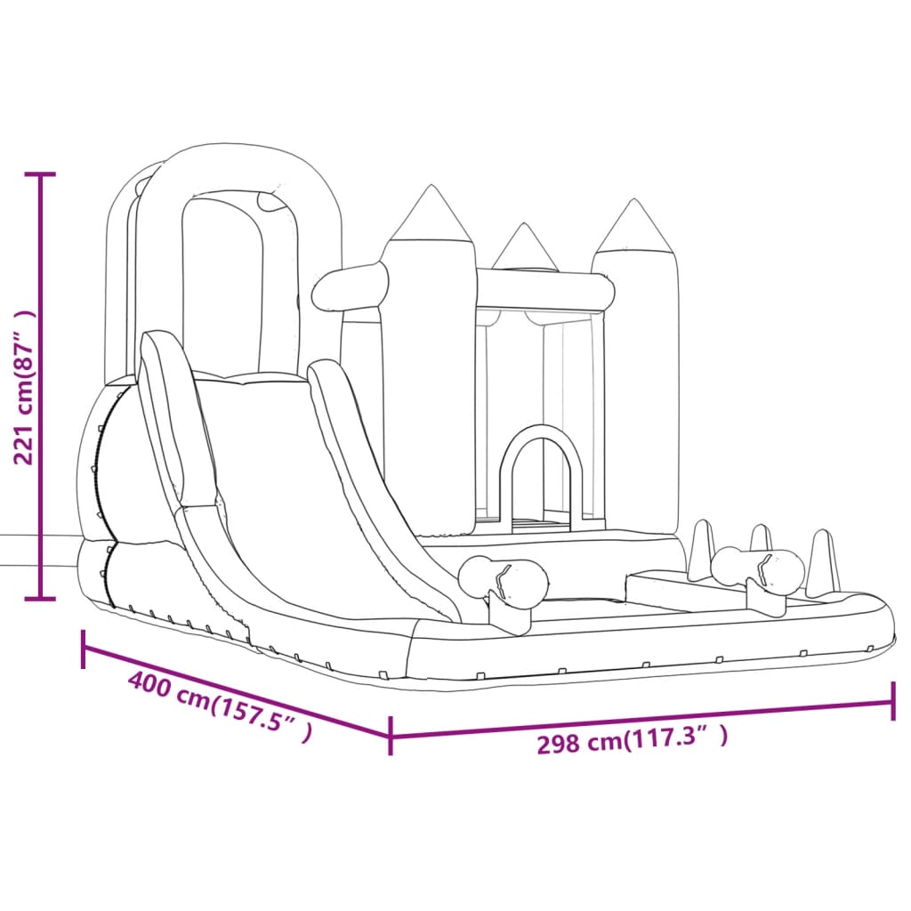 Castillo Hinchable Happy Hop 298 X 400 X 221 cm