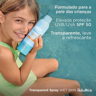 Isdin Kids Wet Skin tělový opalovací krém SPF50 250 ml