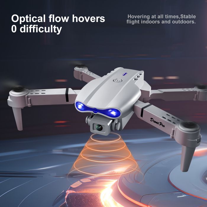 Drone with Camera, Remote Control with Screen, Foldable RC Quadcopter Drone for Beginners, Toy for Boys and Girls, Christmas Gifts, Gray